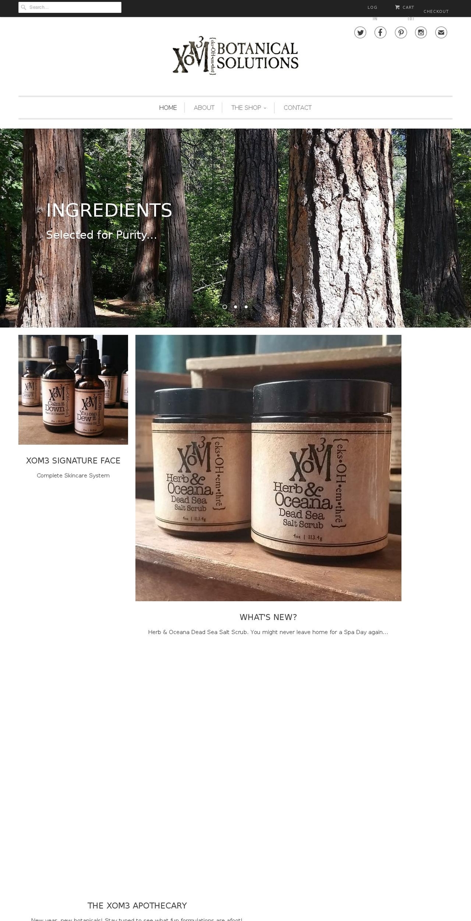 xom3.com shopify website screenshot
