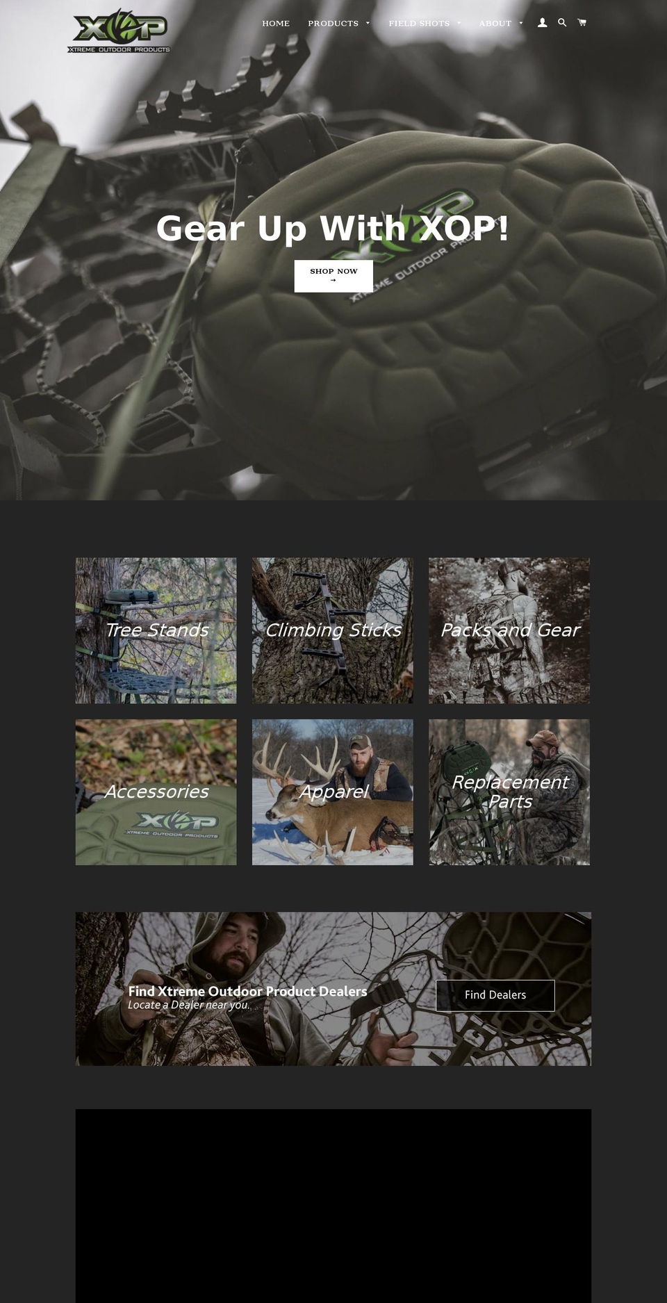 xopoutdoors.com shopify website screenshot