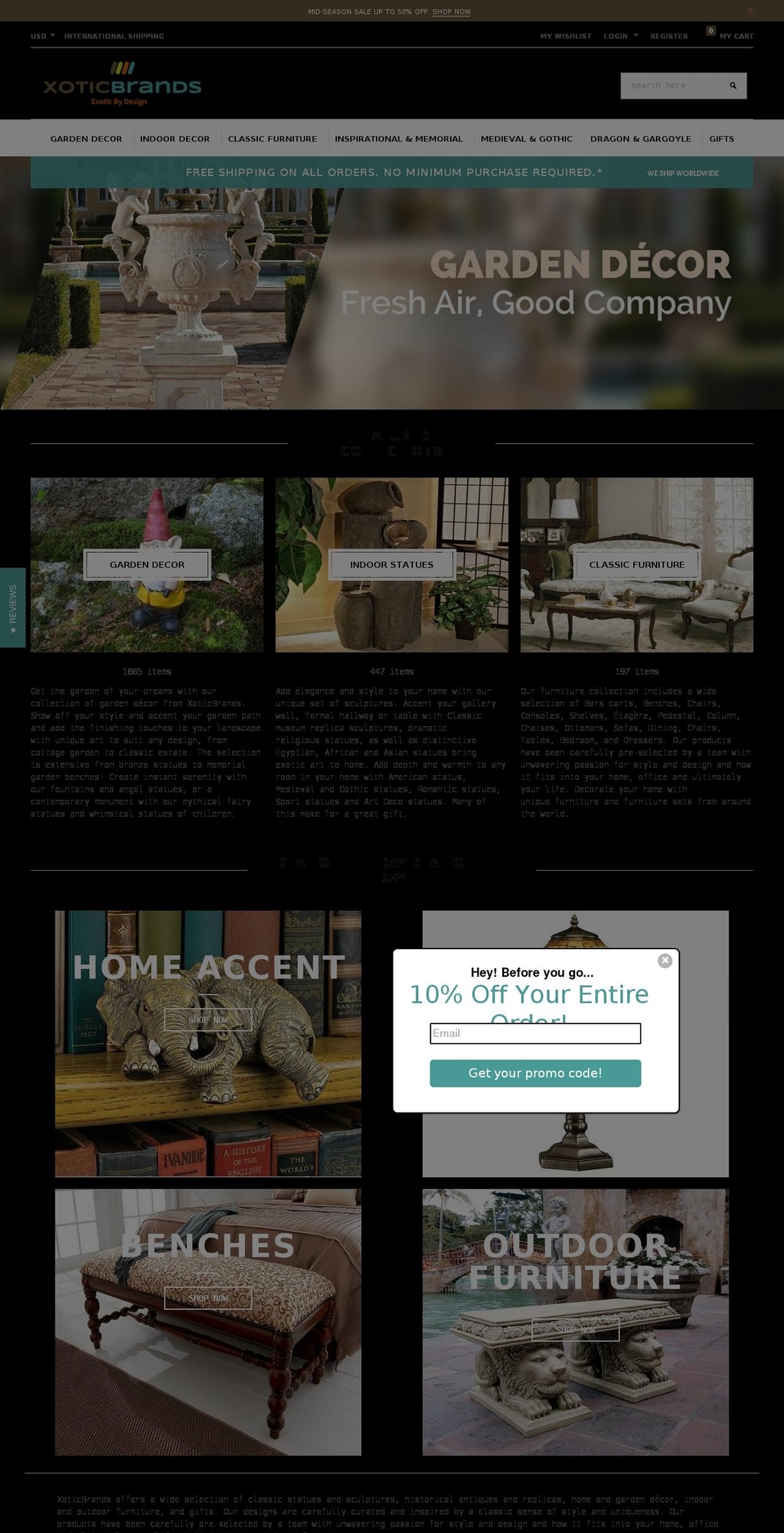 decortica-theme-source Shopify theme site example xoticbrands.com