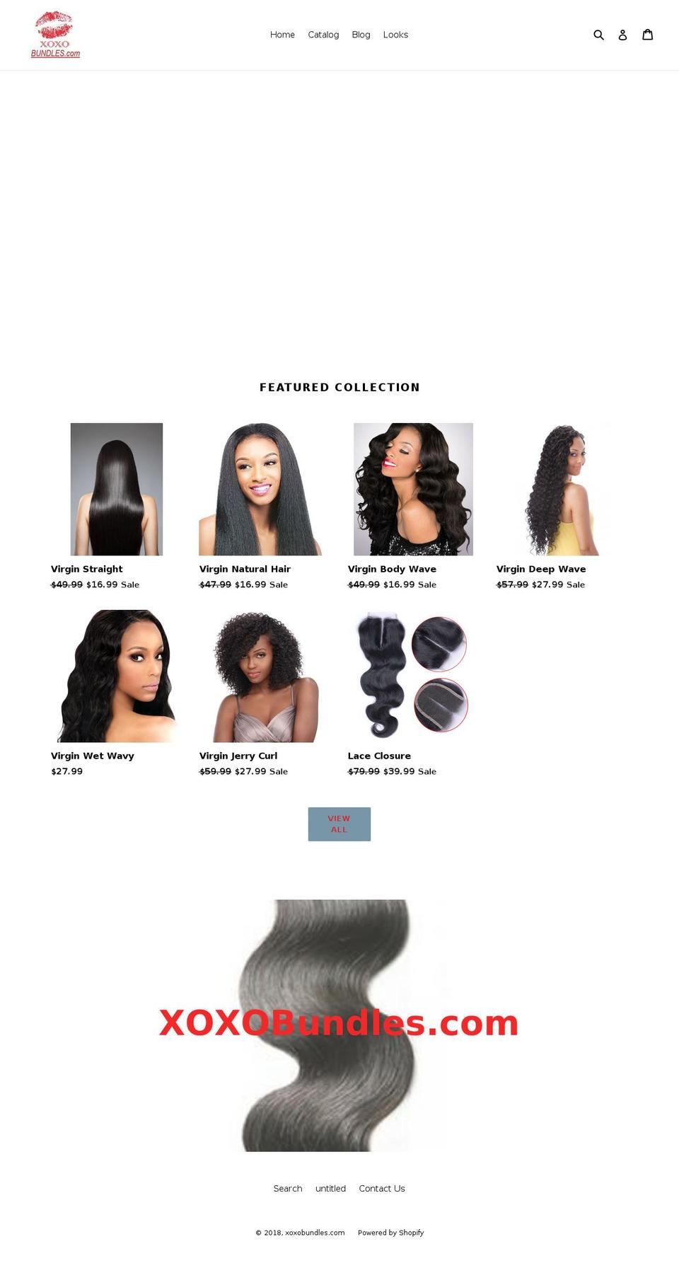 xoxobundles.com — Shopify storefront screenshot