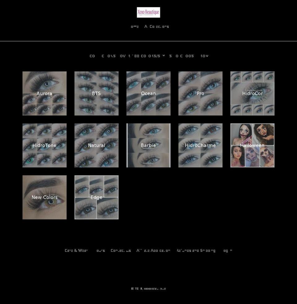 xoxoeye.com — Shopify storefront screenshot
