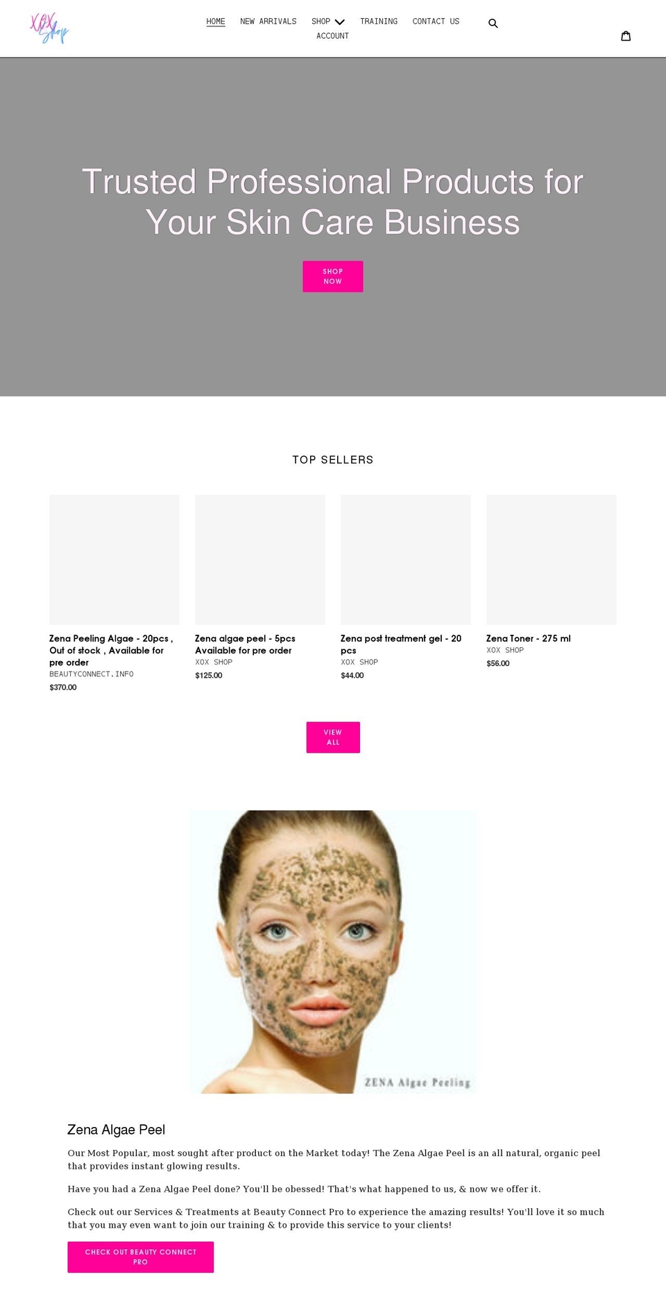 xoxshop.co shopify website screenshot