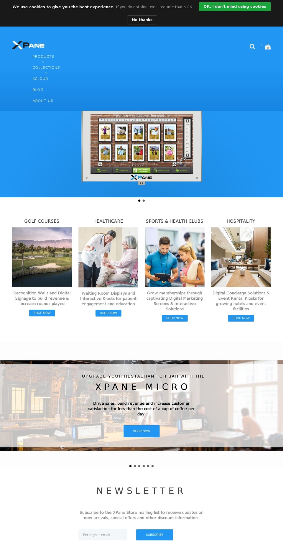 xpane.com shopify website screenshot