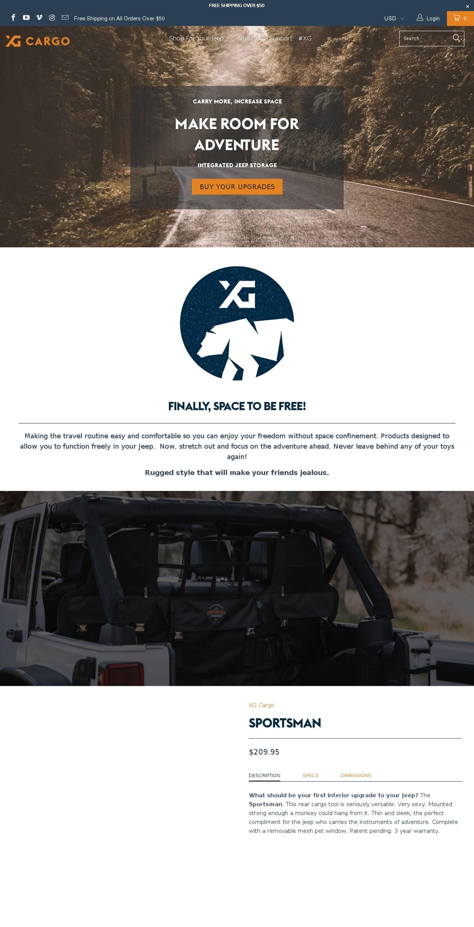 xpedition-gear.com — Shopify storefront screenshot