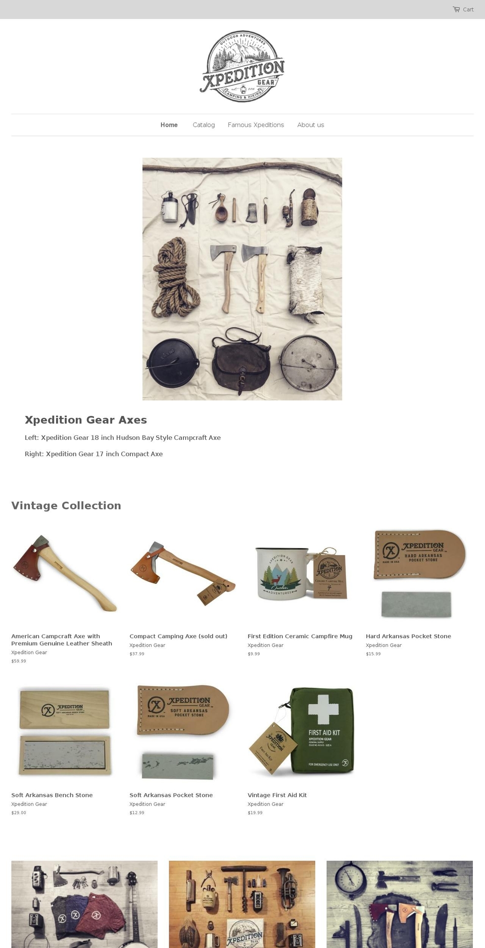xpeditiongear.com — Shopify storefront screenshot