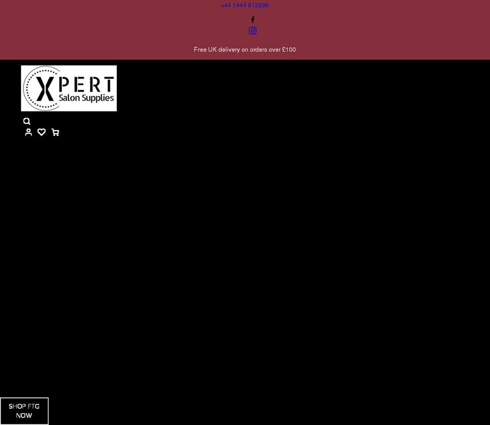 xpertsalonsupplies.co.uk shopify website screenshot