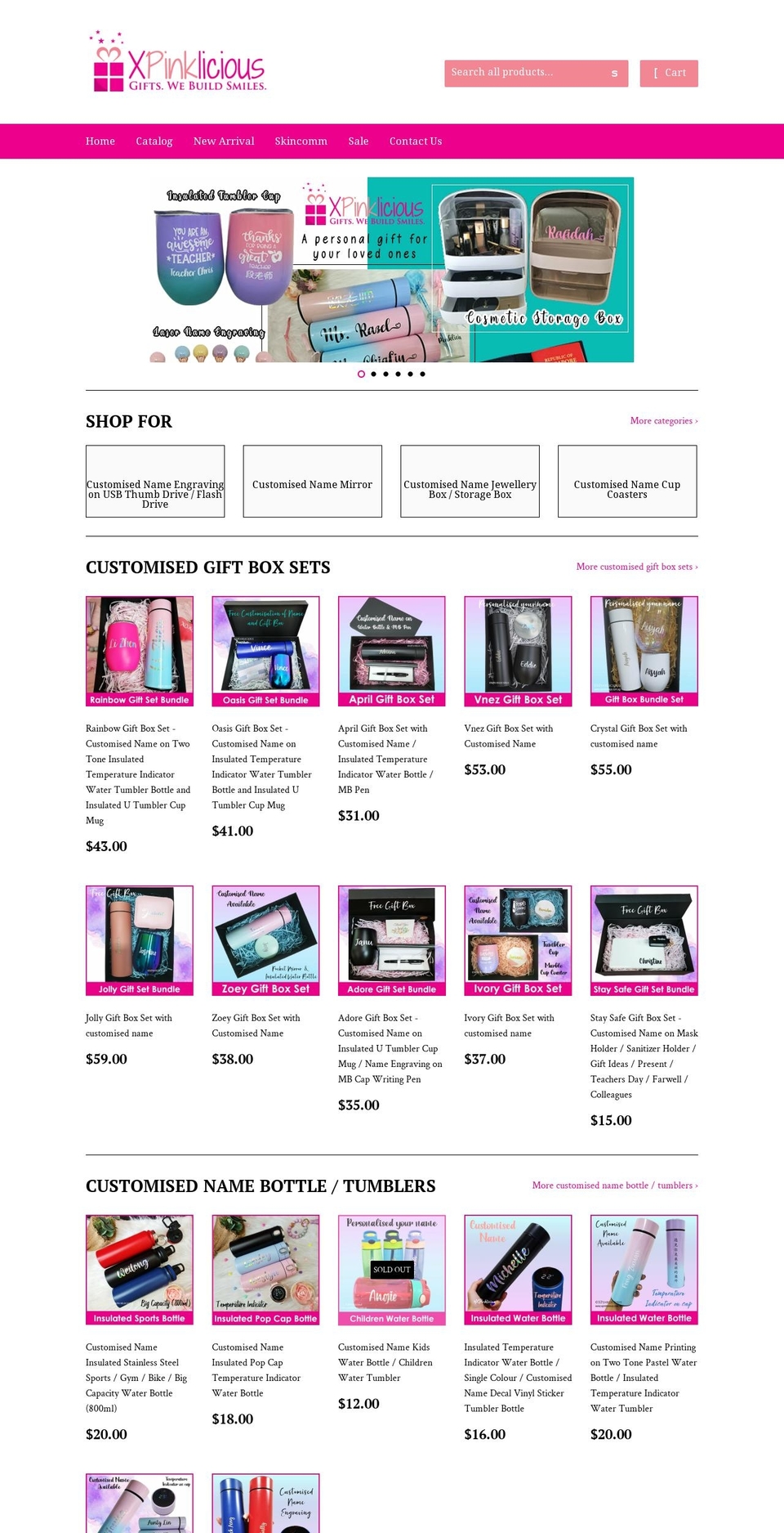 xpinklicious.com.sg shopify website screenshot