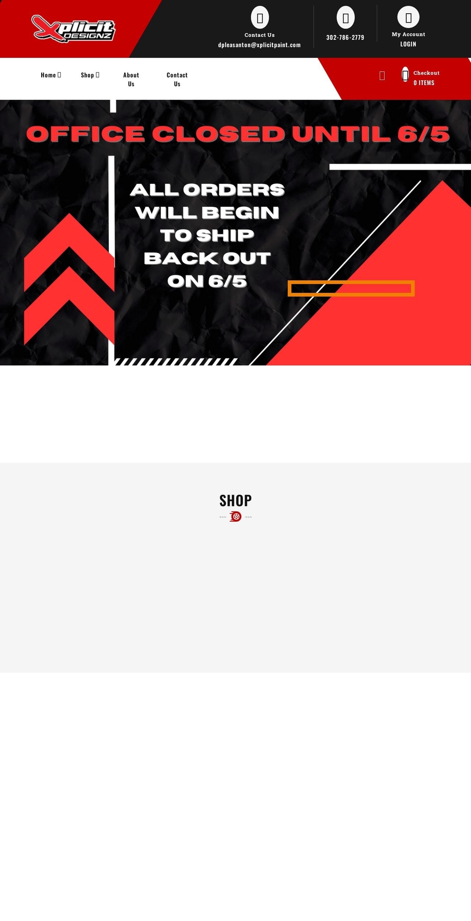 xplicitpaint.com shopify website screenshot