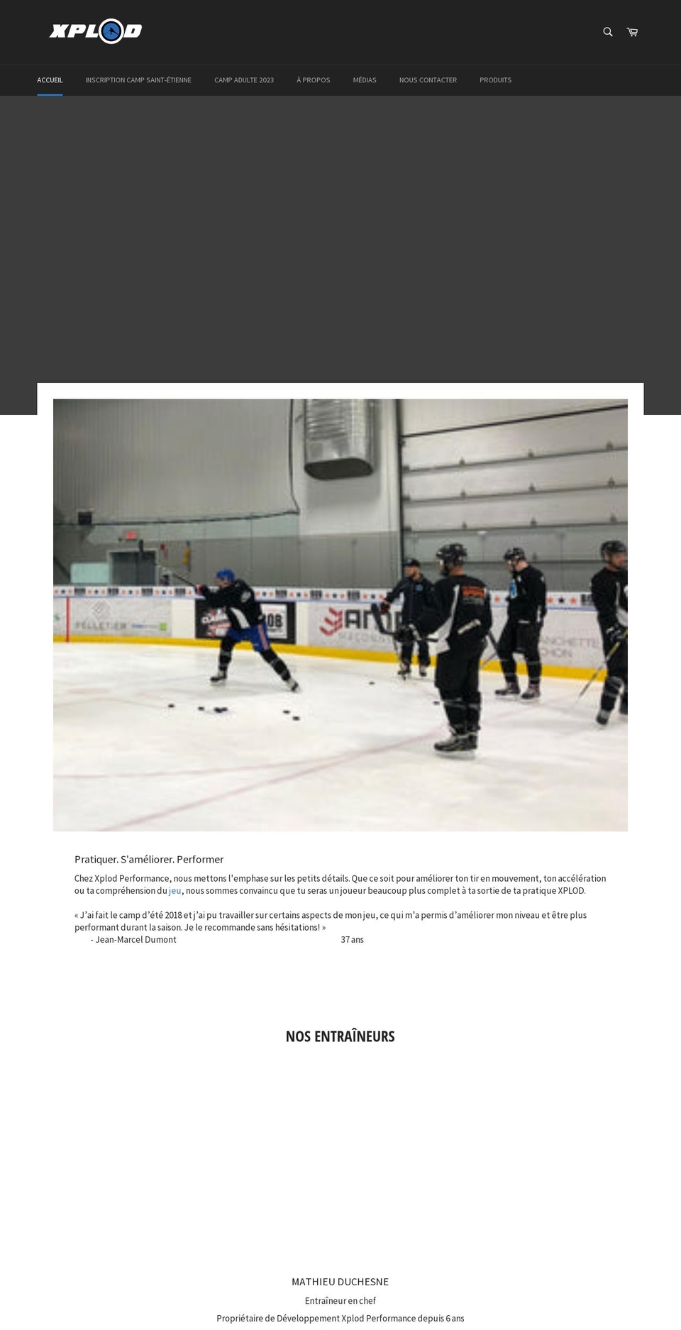 xplodperformance.com — Shopify storefront screenshot