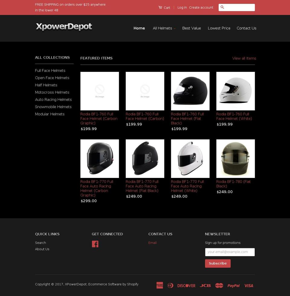 xpowerdepot.com shopify website screenshot