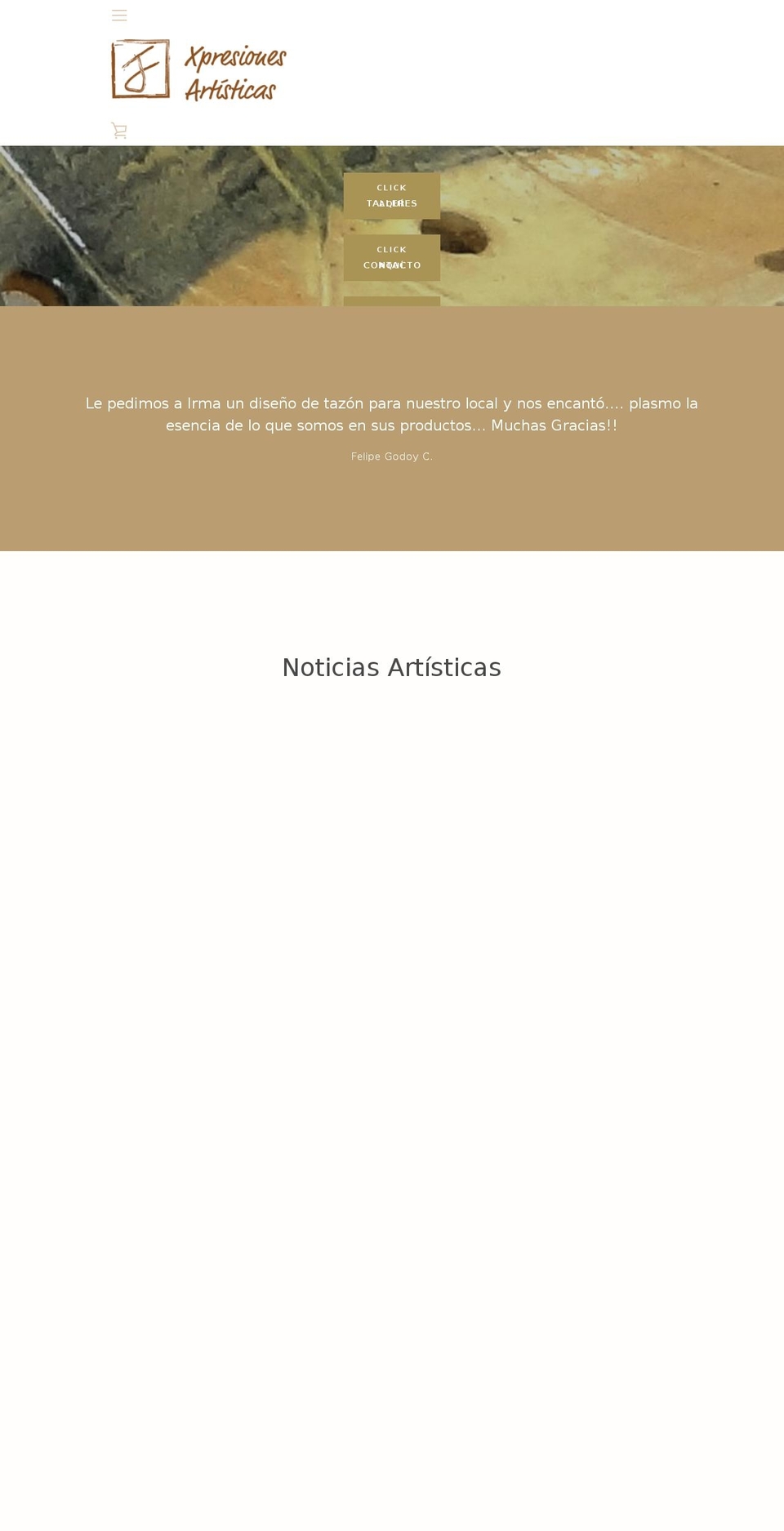 xpresionesartisticas.com — Shopify storefront screenshot