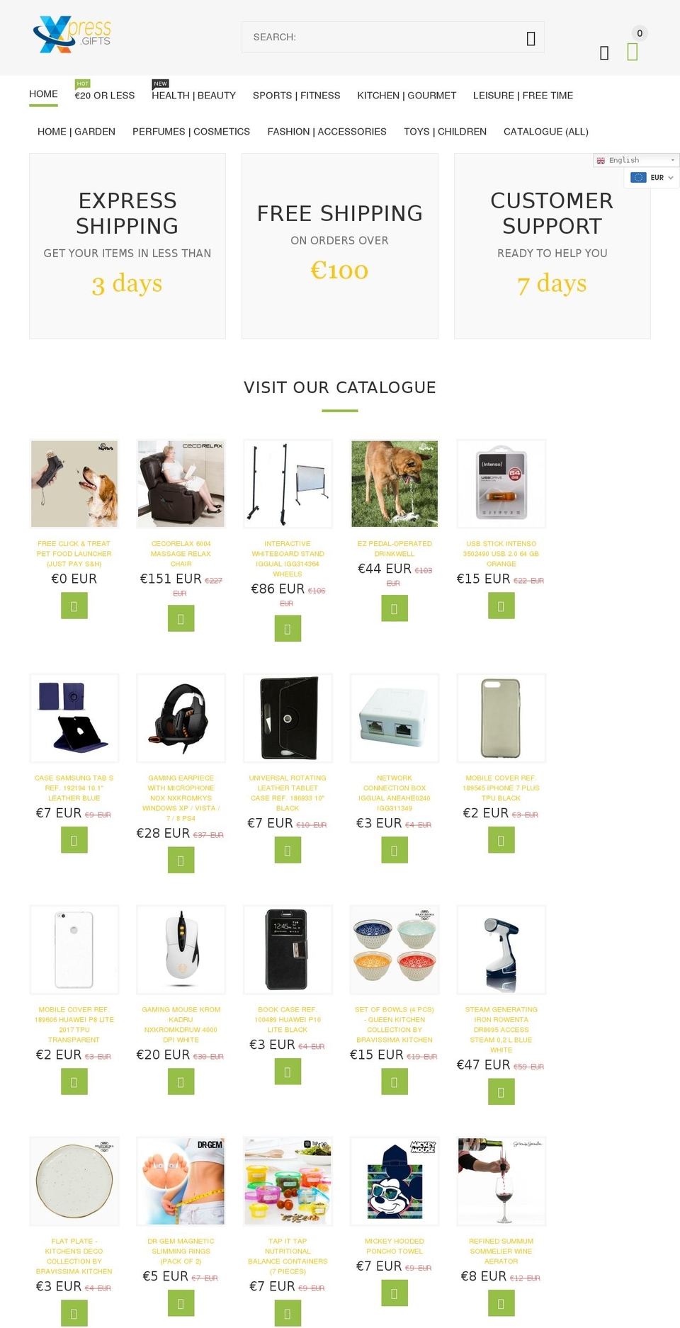 xpress.gifts shopify website screenshot
