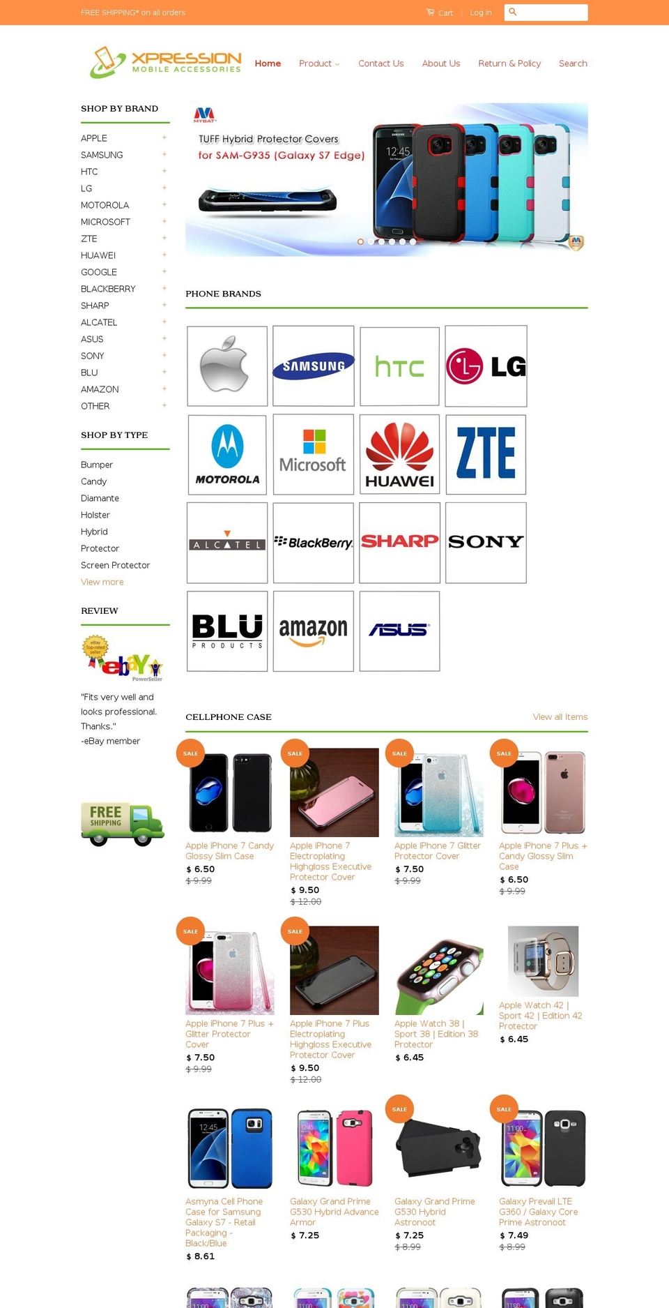 xpressionmobile.com shopify website screenshot