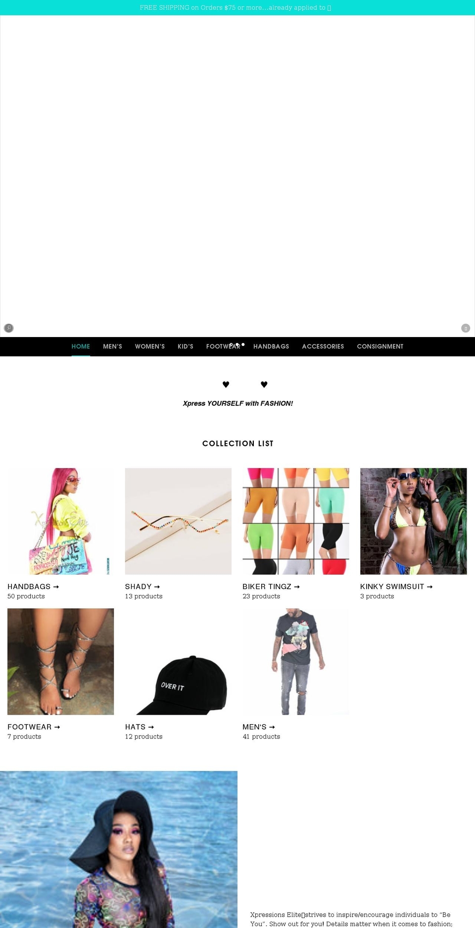 st Theme Shopify theme site example xpressionselite.com