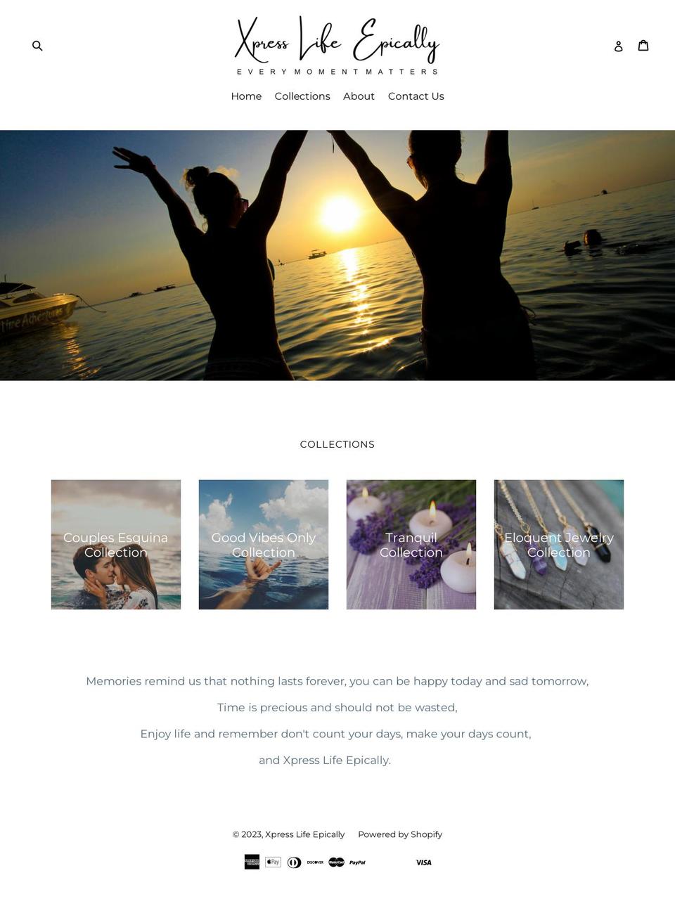 xpresslifeepically.com — Shopify storefront screenshot