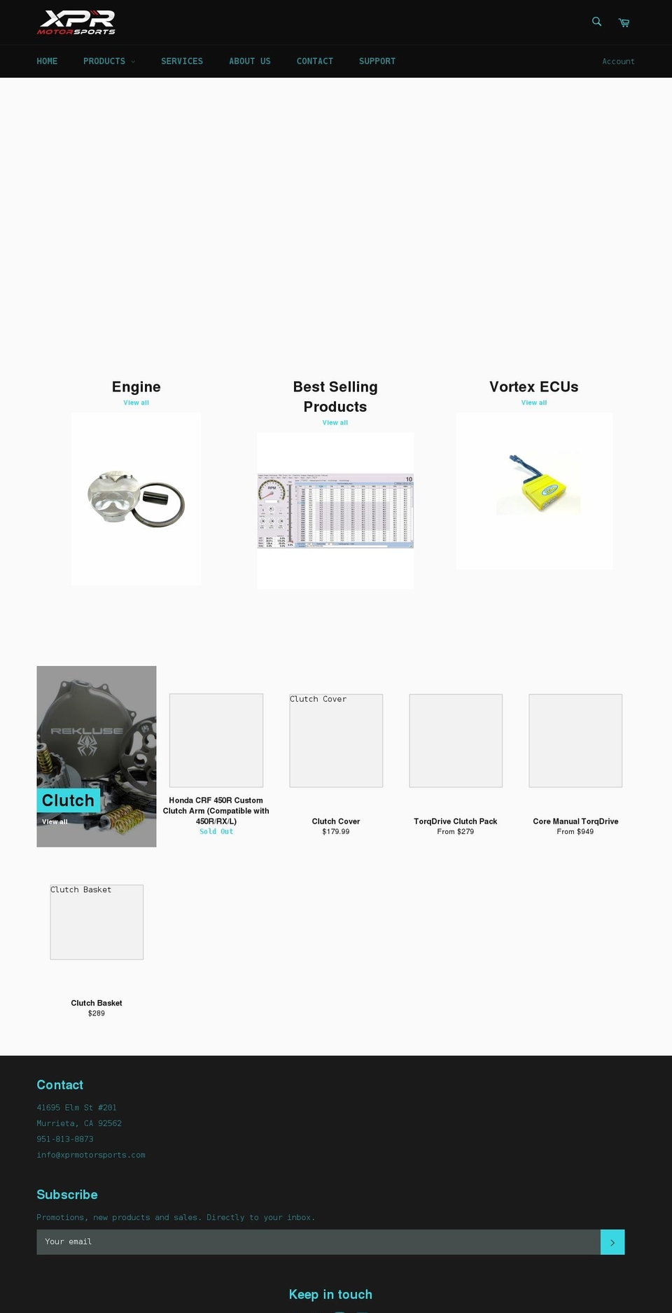 xprmotorsports.com shopify website screenshot