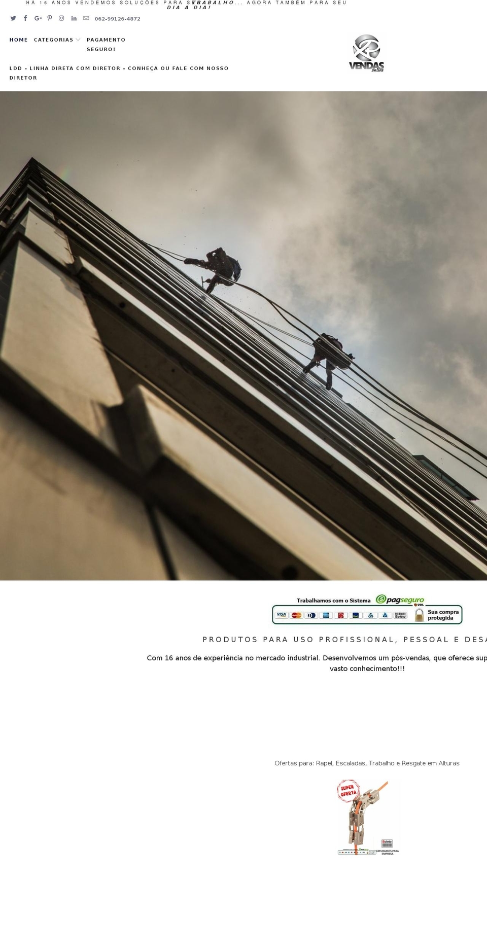 xpvendas.com — Shopify storefront screenshot