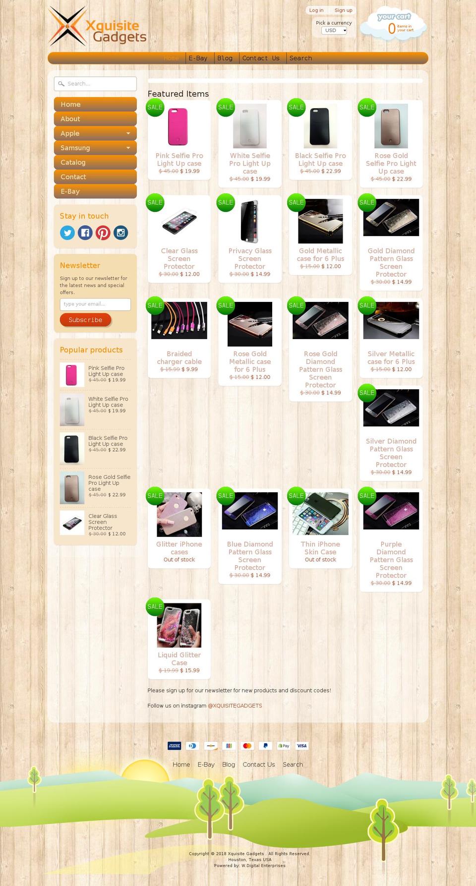xquisitegadgets.com shopify website screenshot