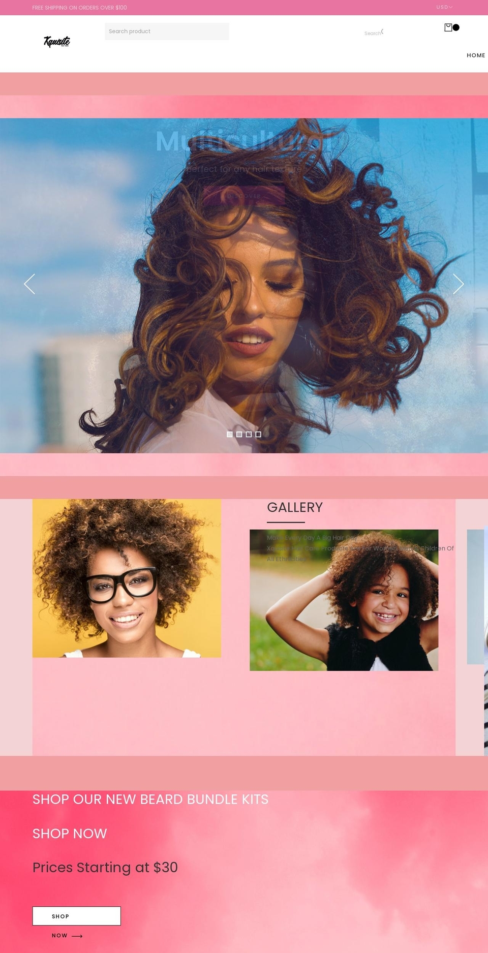 xquisitehaircarellc.com shopify website screenshot