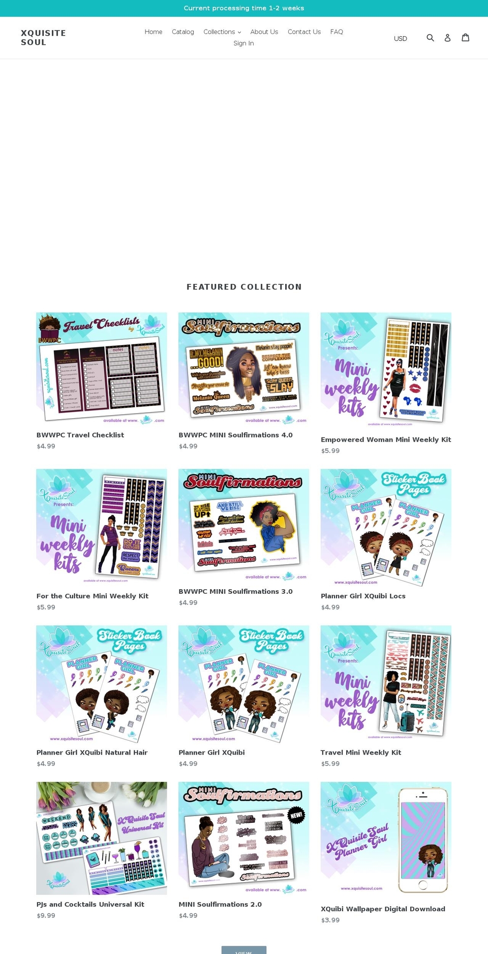 xquisitesoul.com — Shopify storefront screenshot