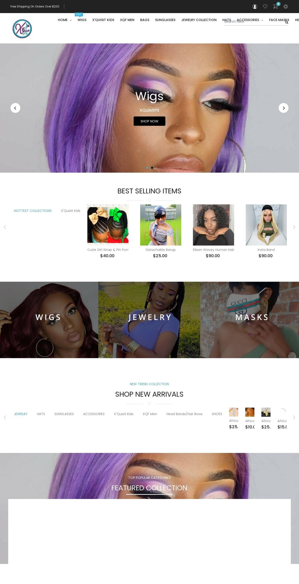 xquisitfit.com shopify website screenshot