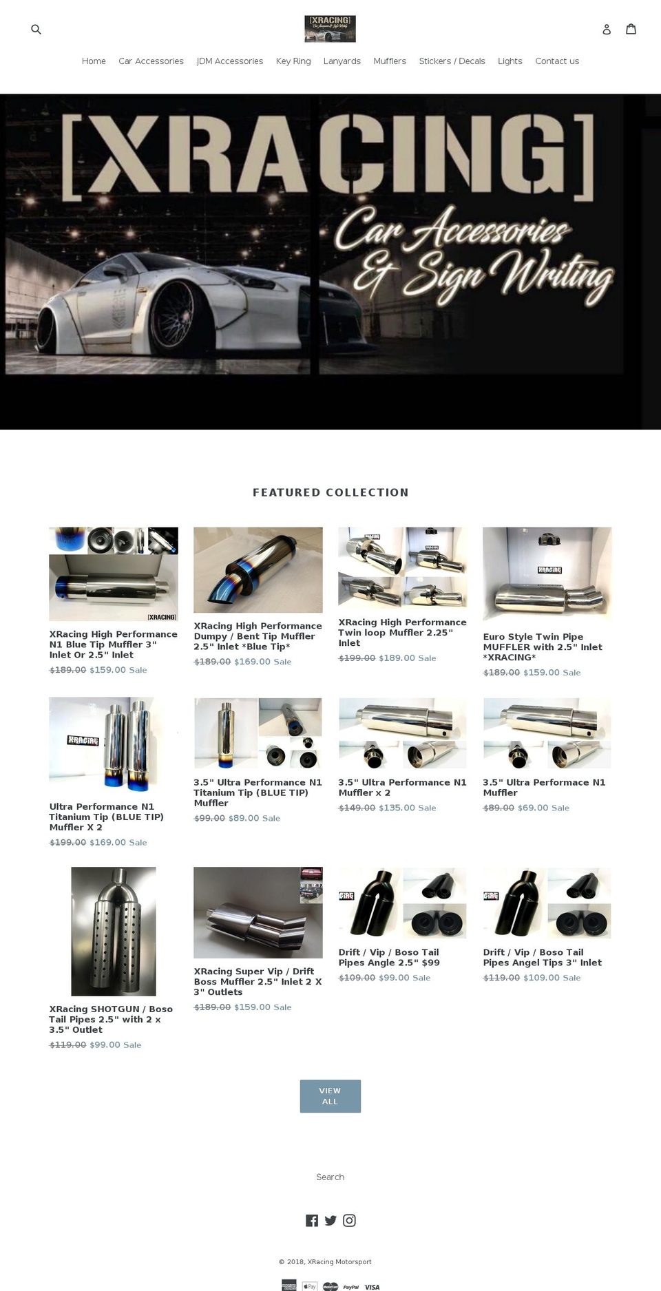 xracingnz.com — Shopify storefront screenshot