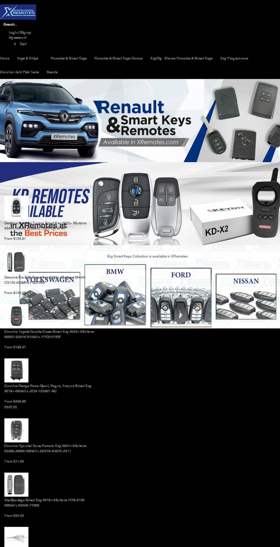 xremotes.com shopify website screenshot