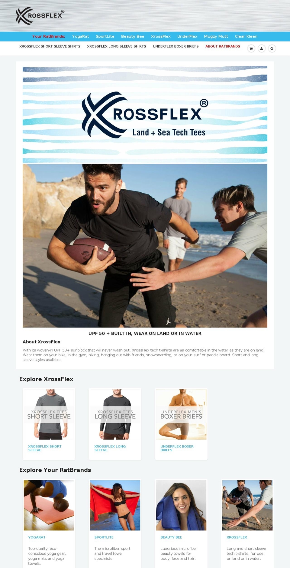 xrossflex.com — Shopify storefront screenshot