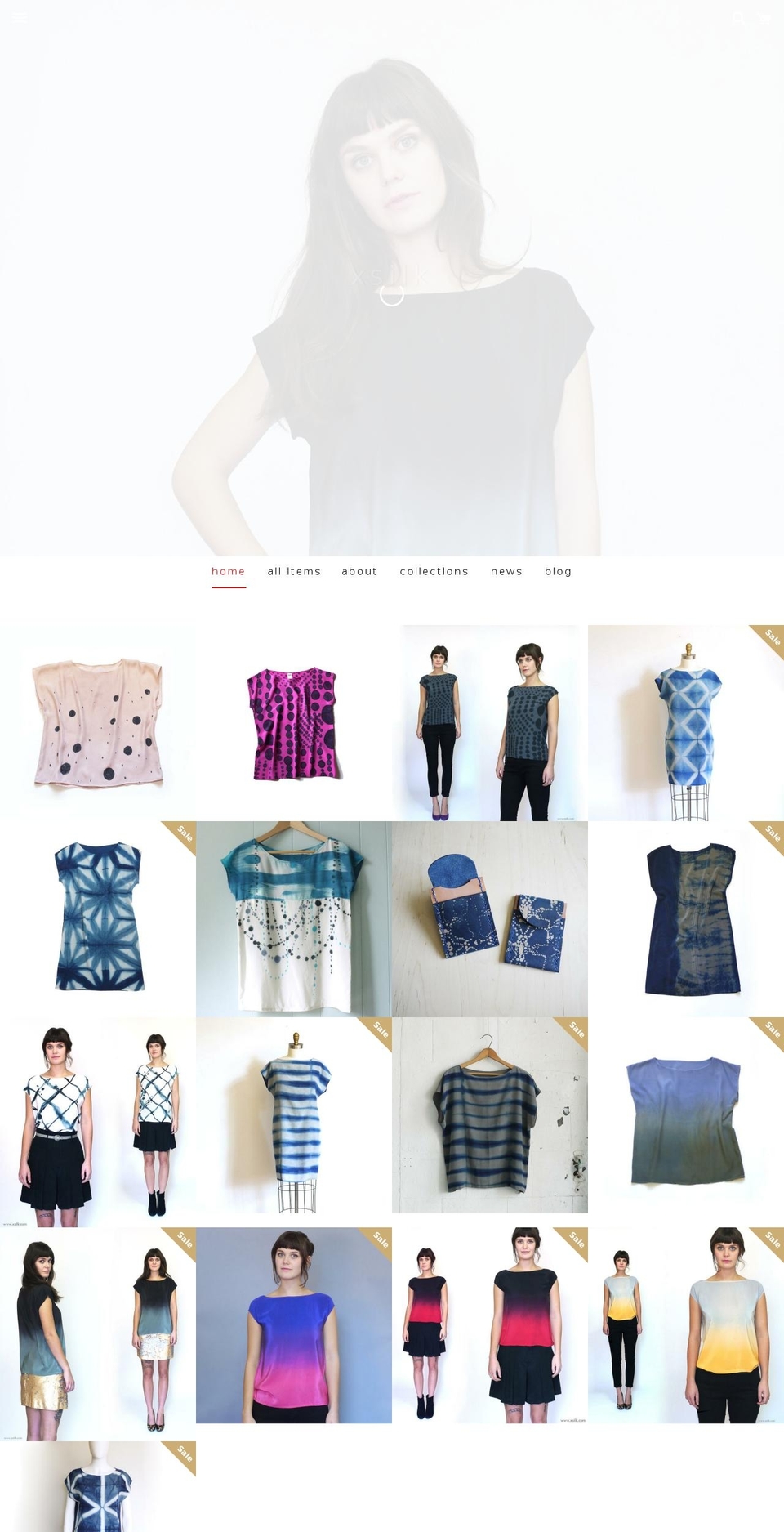 xsilk.com shopify website screenshot