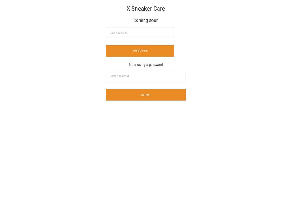 xsneakercare.com — Shopify storefront screenshot