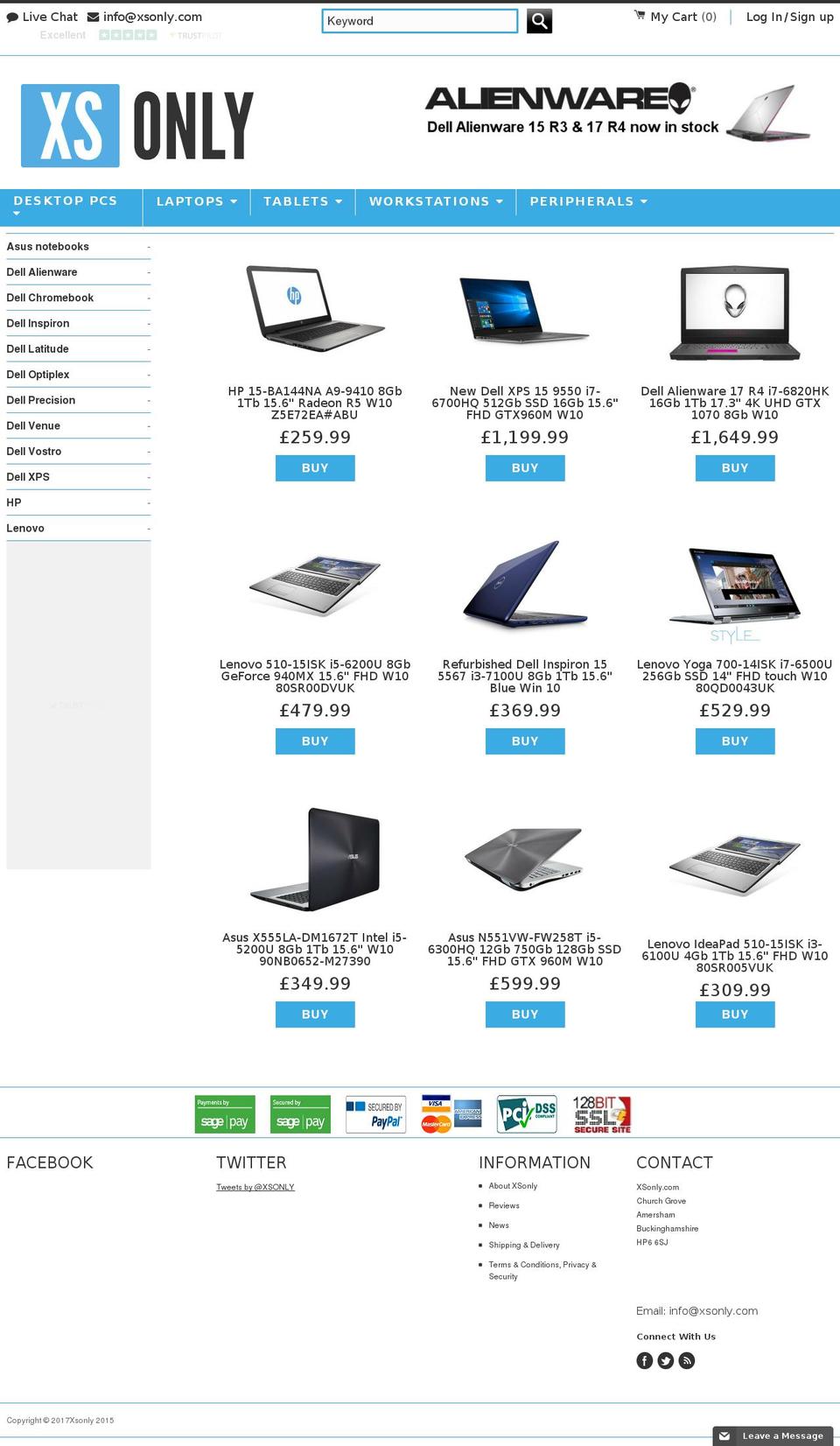 xsonly.biz shopify website screenshot