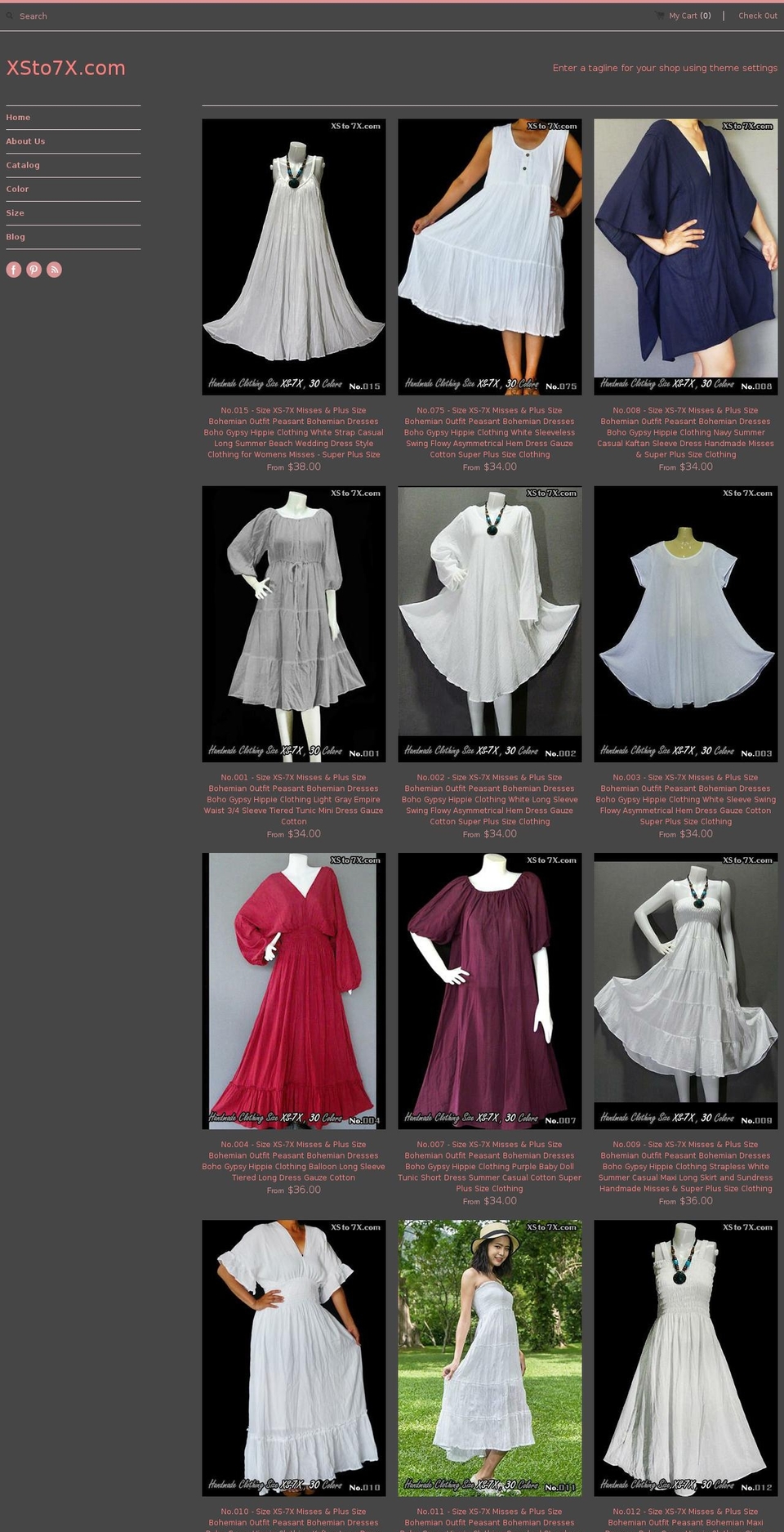 xsto7x.com shopify website screenshot