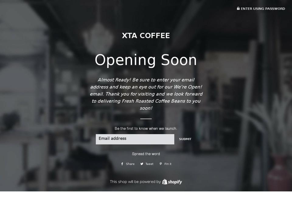 xtacoffee.com — Shopify storefront screenshot