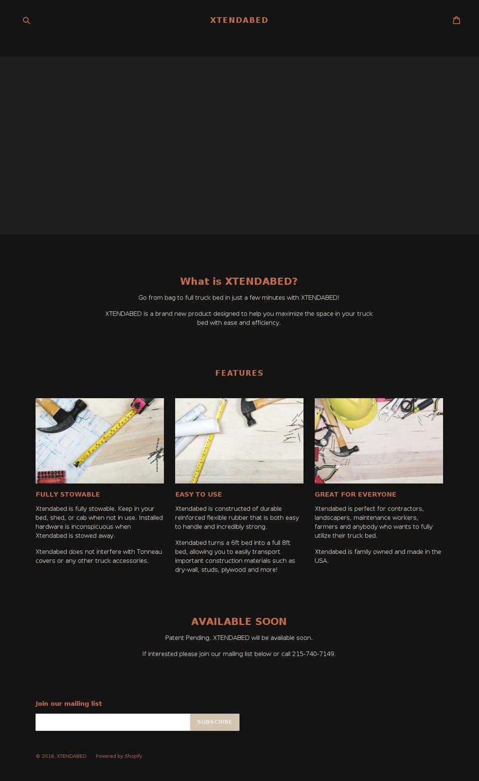 xtendabed.com — Shopify storefront screenshot