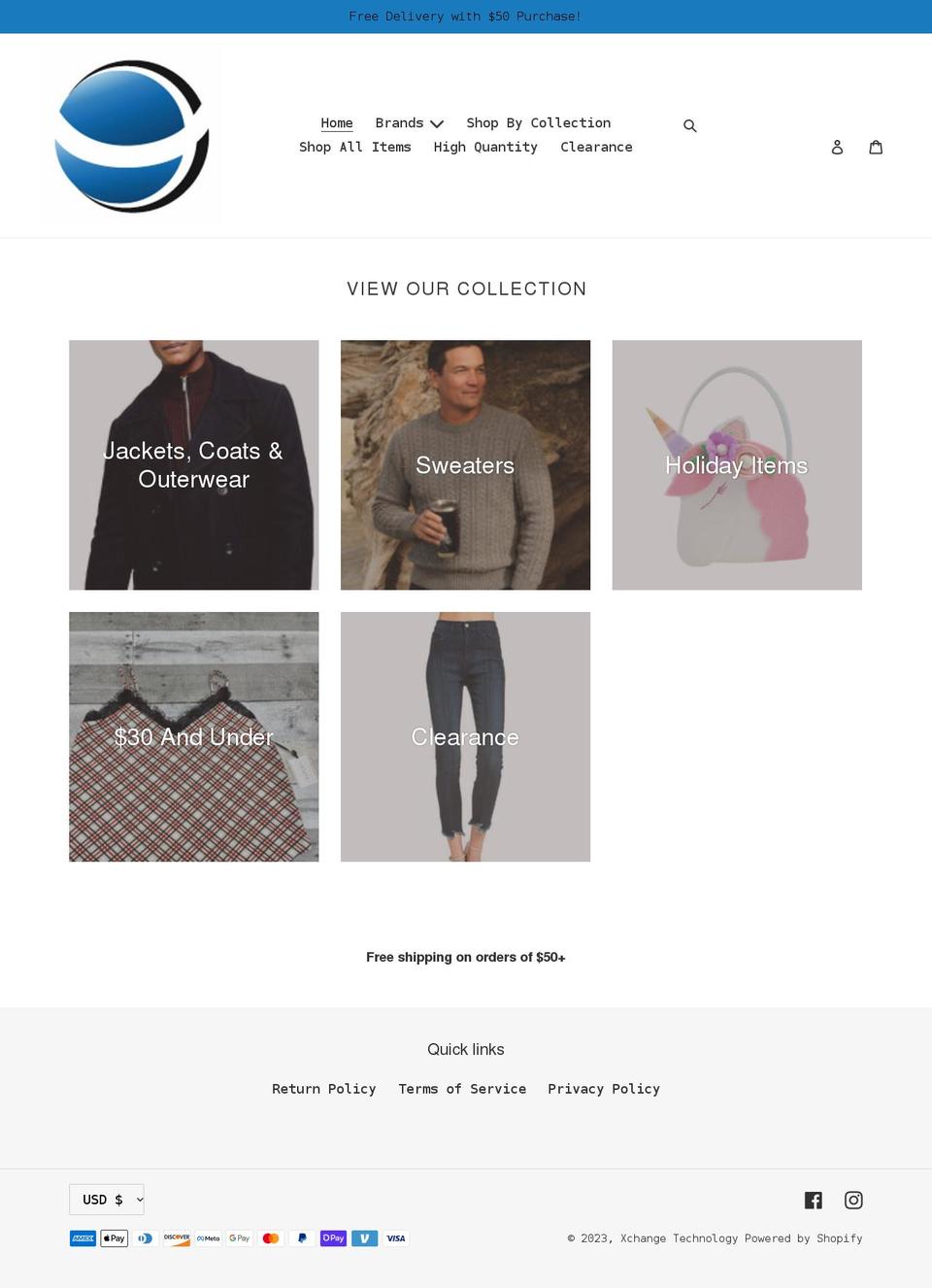 xtr-global.com shopify website screenshot