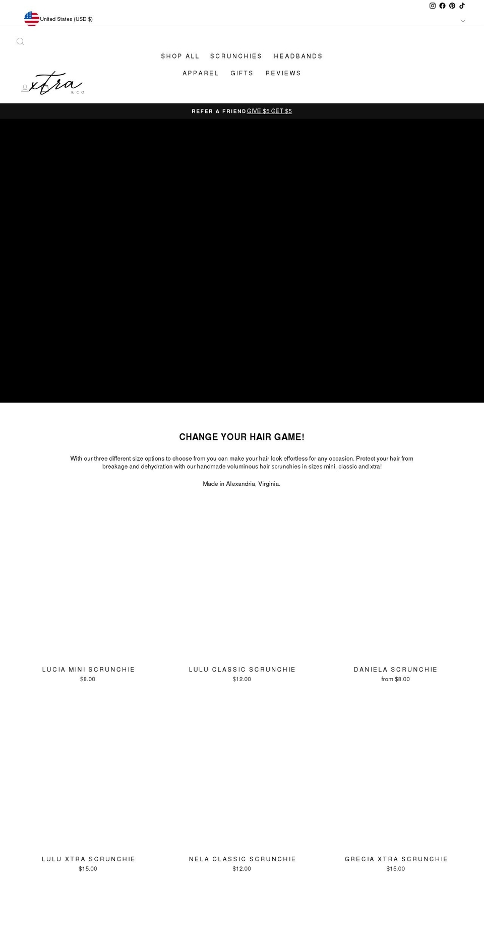 xtraandco.com shopify website screenshot