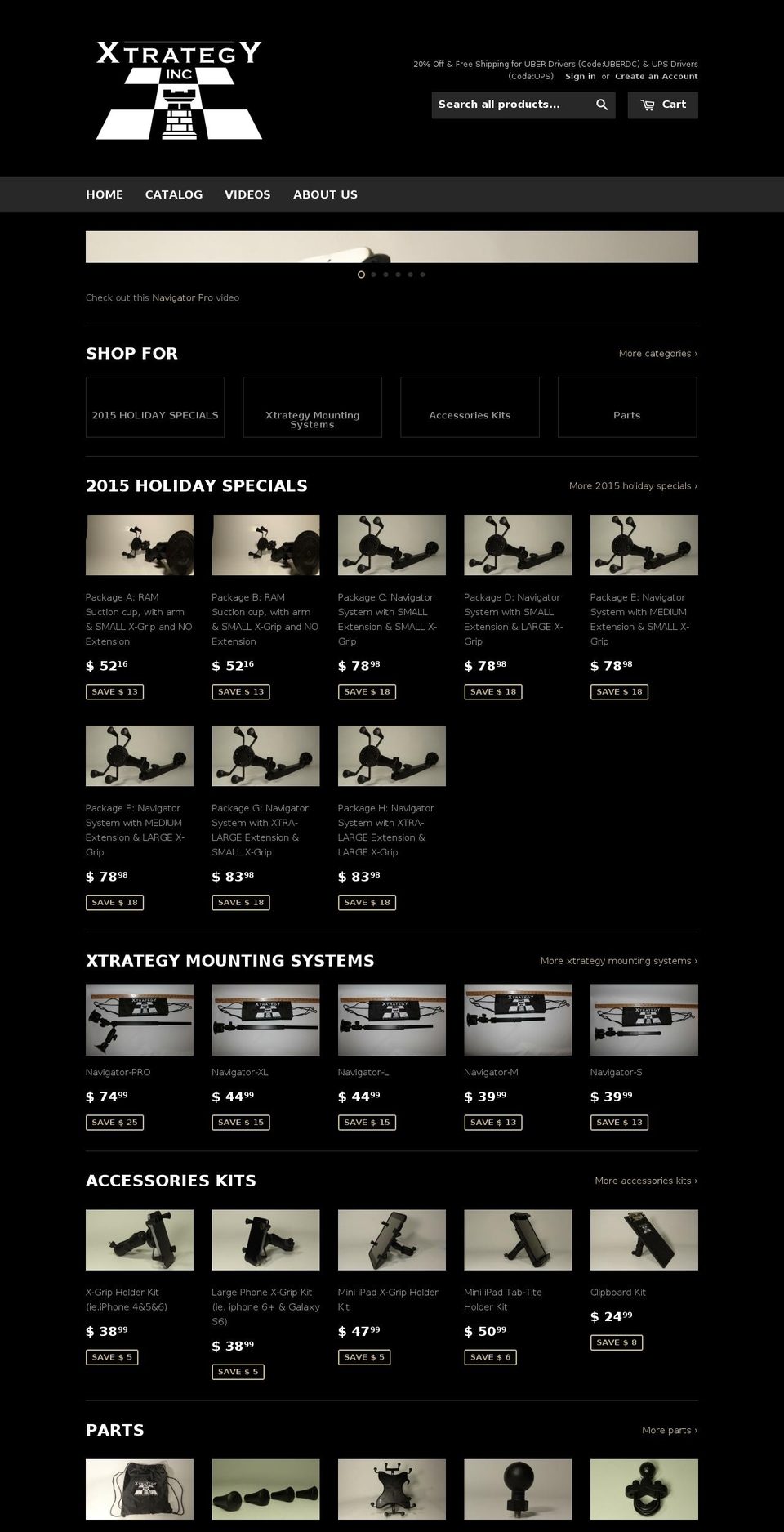 xtrategyinc.com shopify website screenshot