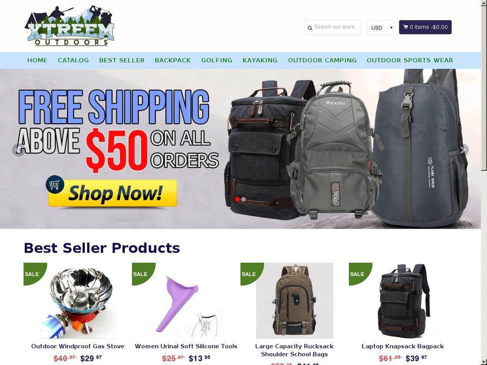 EcomClub Shopify theme site example xtreemoutdoors.com