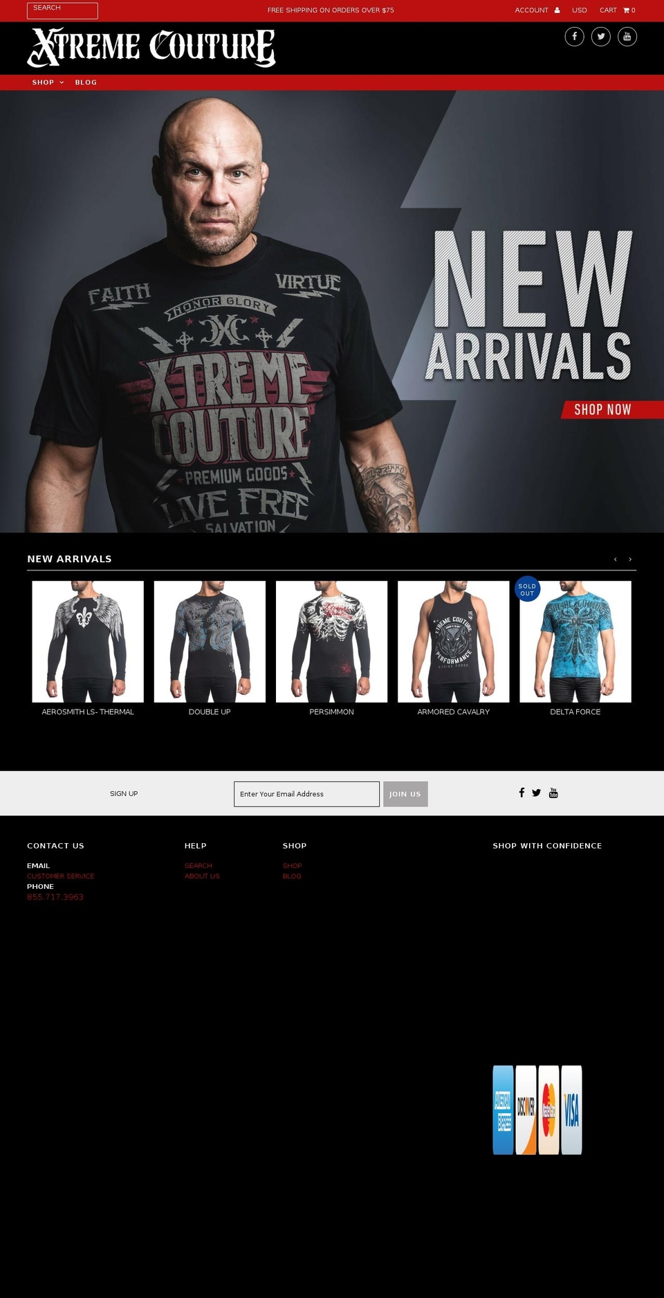 xtremecoutureclothing.com shopify website screenshot