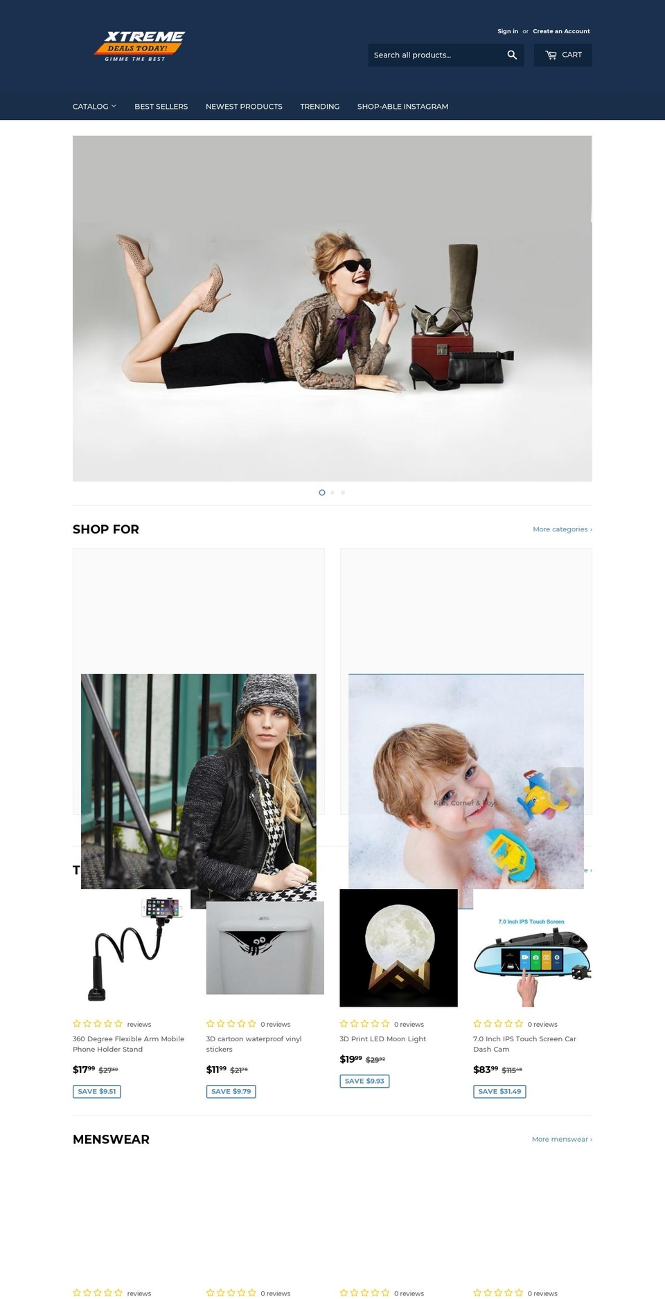 xtremedealstoday.com — Shopify storefront screenshot