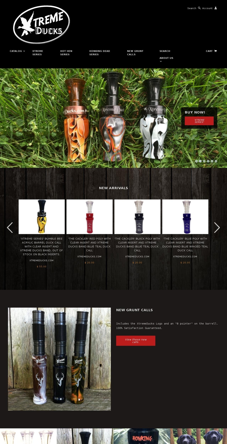 xtremeducks.com shopify website screenshot