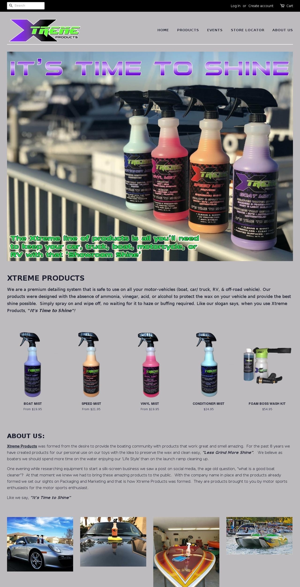 xtremeproducts.net shopify website screenshot