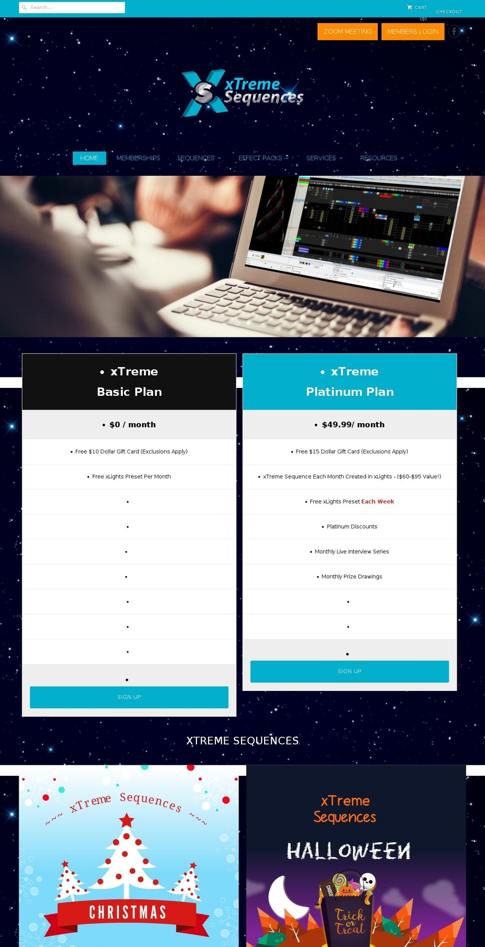 xtremesequences.com shopify website screenshot