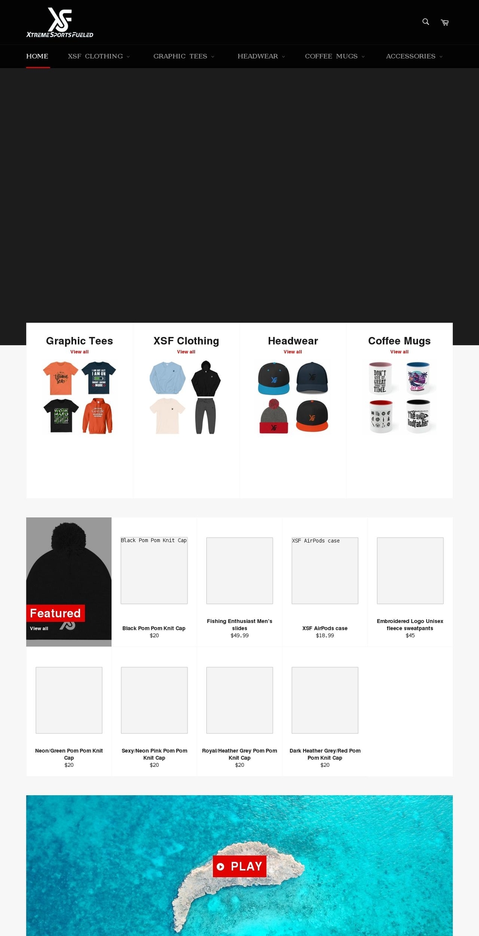 xtremesportsfueled.com shopify website screenshot