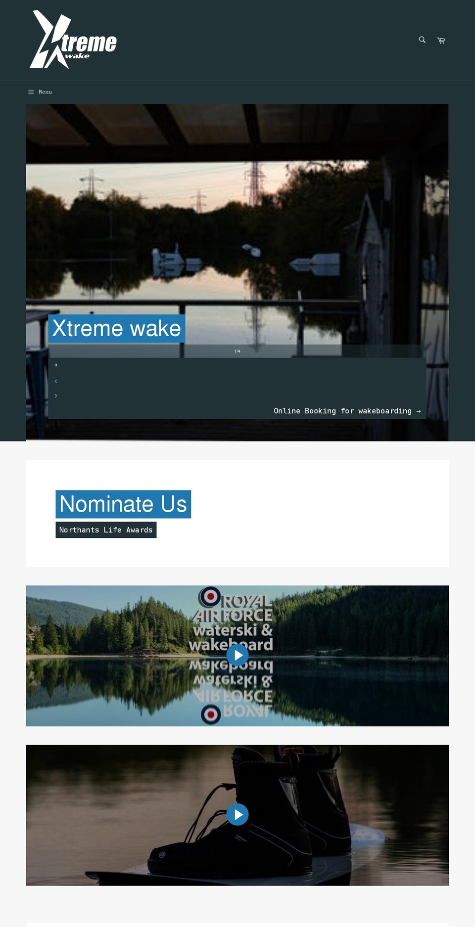 xtremewake.co.uk shopify website screenshot