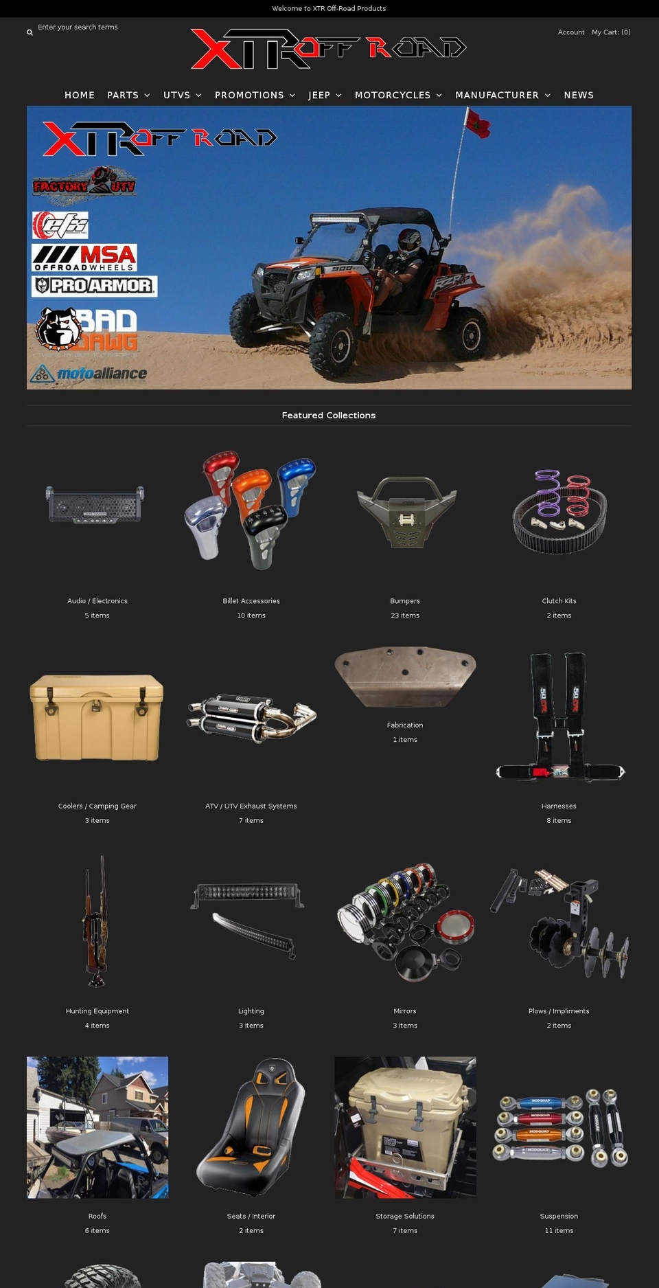 xtroffroad.com shopify website screenshot