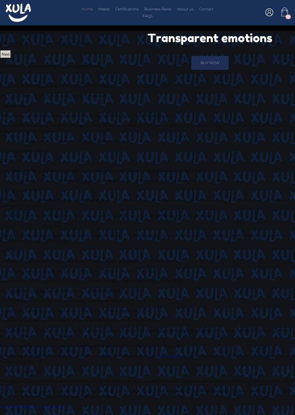 xula.co.uk shopify website screenshot