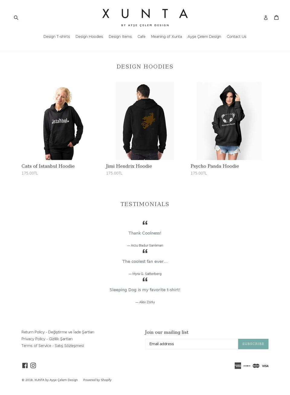 xunta.shop shopify website screenshot