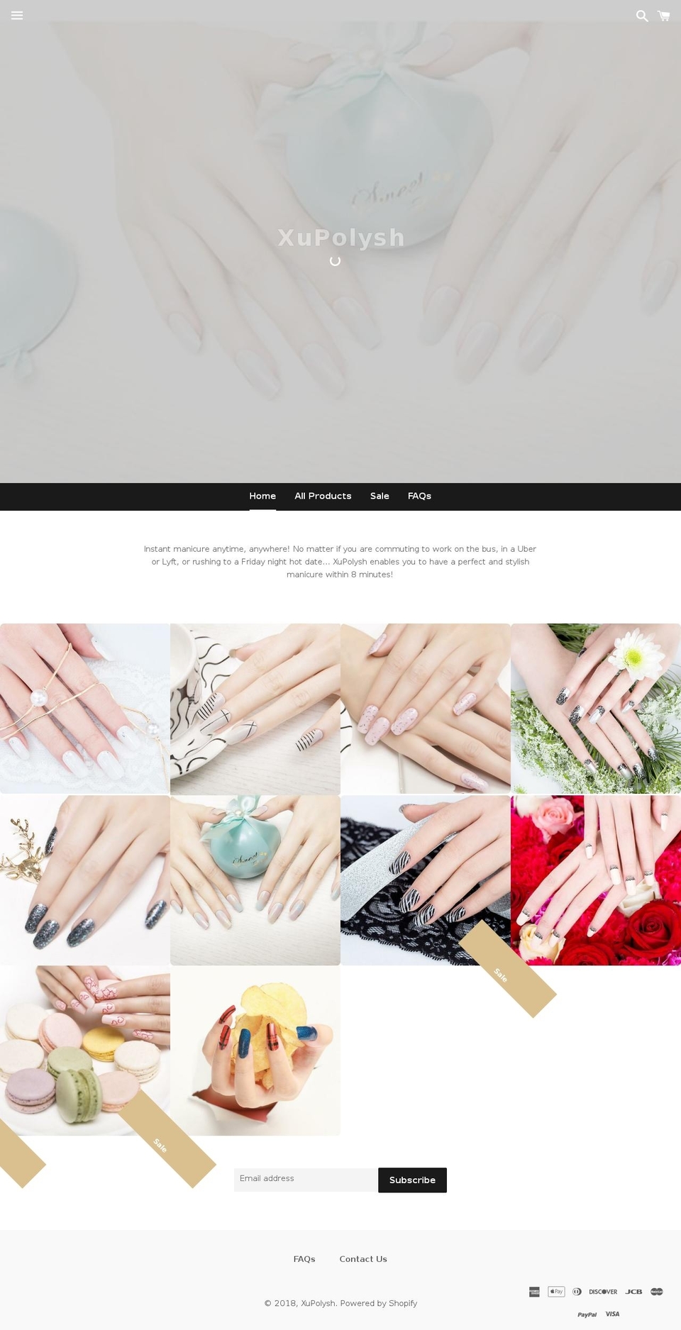 xupolysh.com — Shopify storefront screenshot