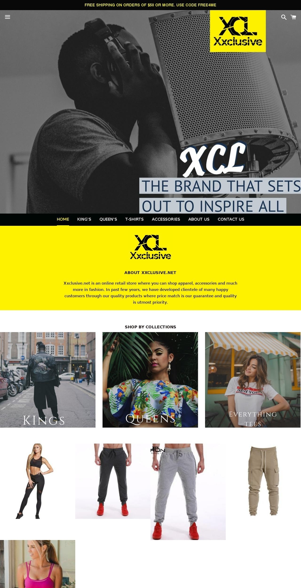 Copy of Boundless Shopify theme site example xxclusive.net
